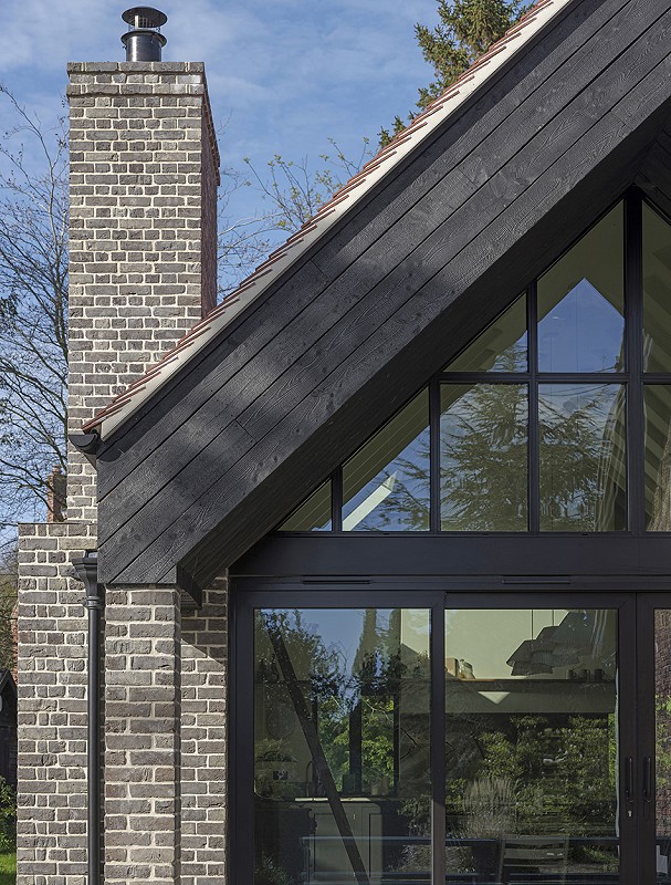 Gable glazing modern extension architecture